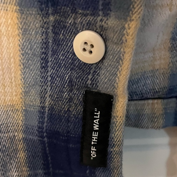 Heavyweight Flannel Shacket - BlueDepths/Oatmeal, size Medium - Picture 7 of 10